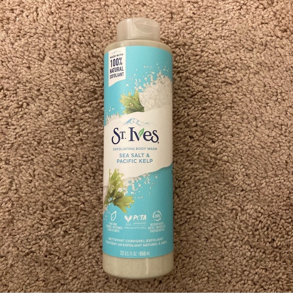 St. Ives Exfoliating Body Wash Sea Salt & Pacific Kelp 22 Fl Oz - New - Picture 7 of 7